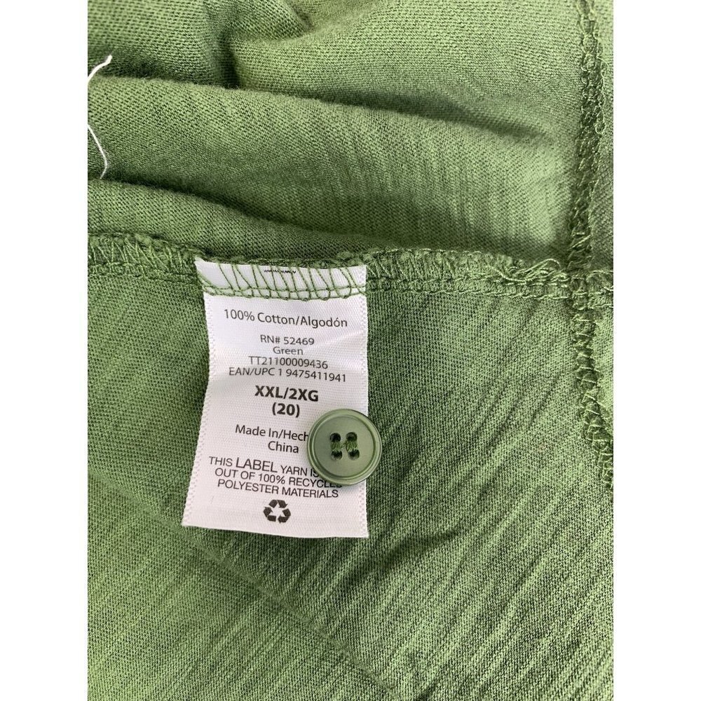 Time & Tru Women's Dark Green Tank Top - Picture 4 of 6
